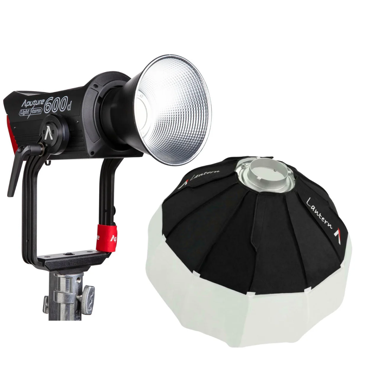 Aputure LS 600C PRO RGBWW LED Light 600W Output with Hyper Reflector with Lantern Softbox