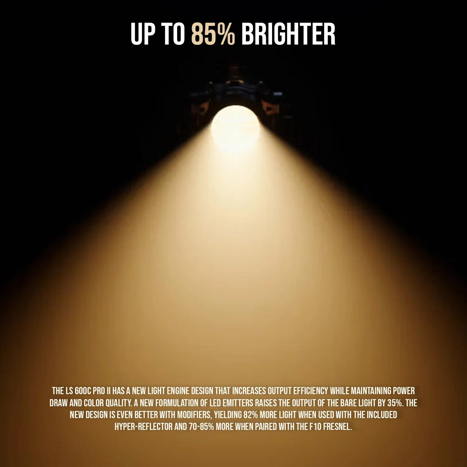 Aputure LS 600C Pro II RGB LED 46 Preset Effects Monolight (A-Mount) with Light Dome 150 Bundle - Image 3