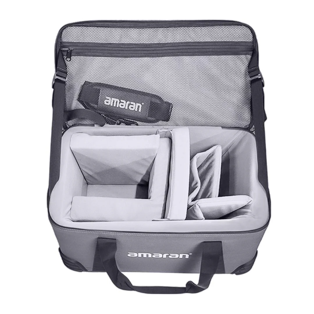 Aputure Fabric Carrying Case with Protective Padding Design for amaran 150c and 300c Fixtures (Gray) - Image 2