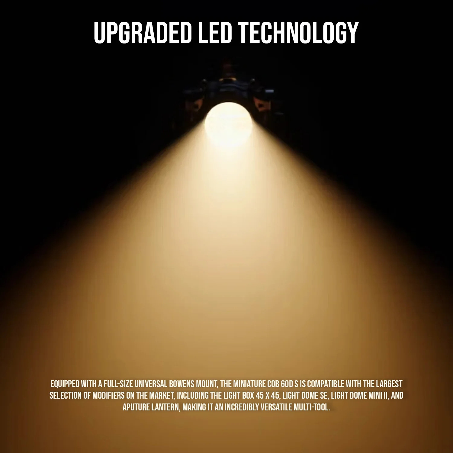 Aputure Amaran COB 60D S Point Source LED 65W Daylight with Full-Size Universal Bowens Mount - Image 9