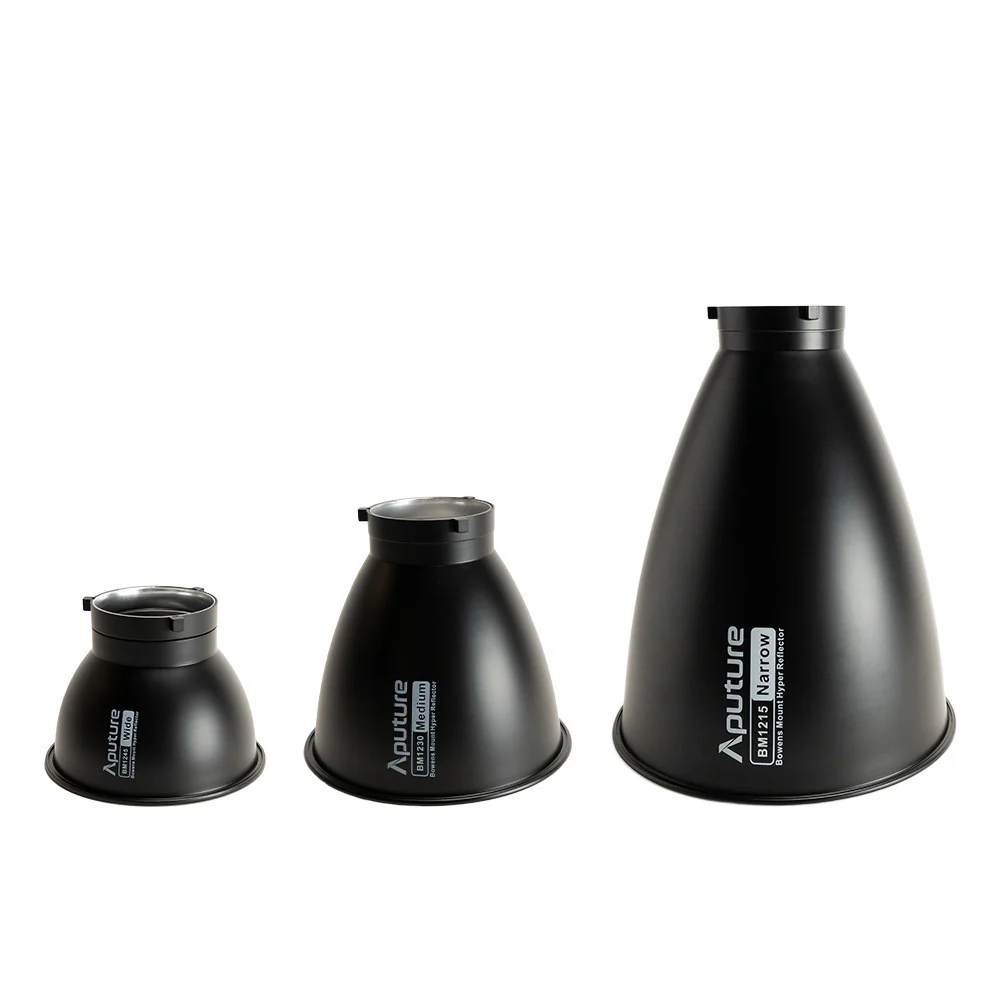 Aputure LS1200d Series Pro Three Bowens Mount Hyper Reflectors Kit with Varying Beam Angles