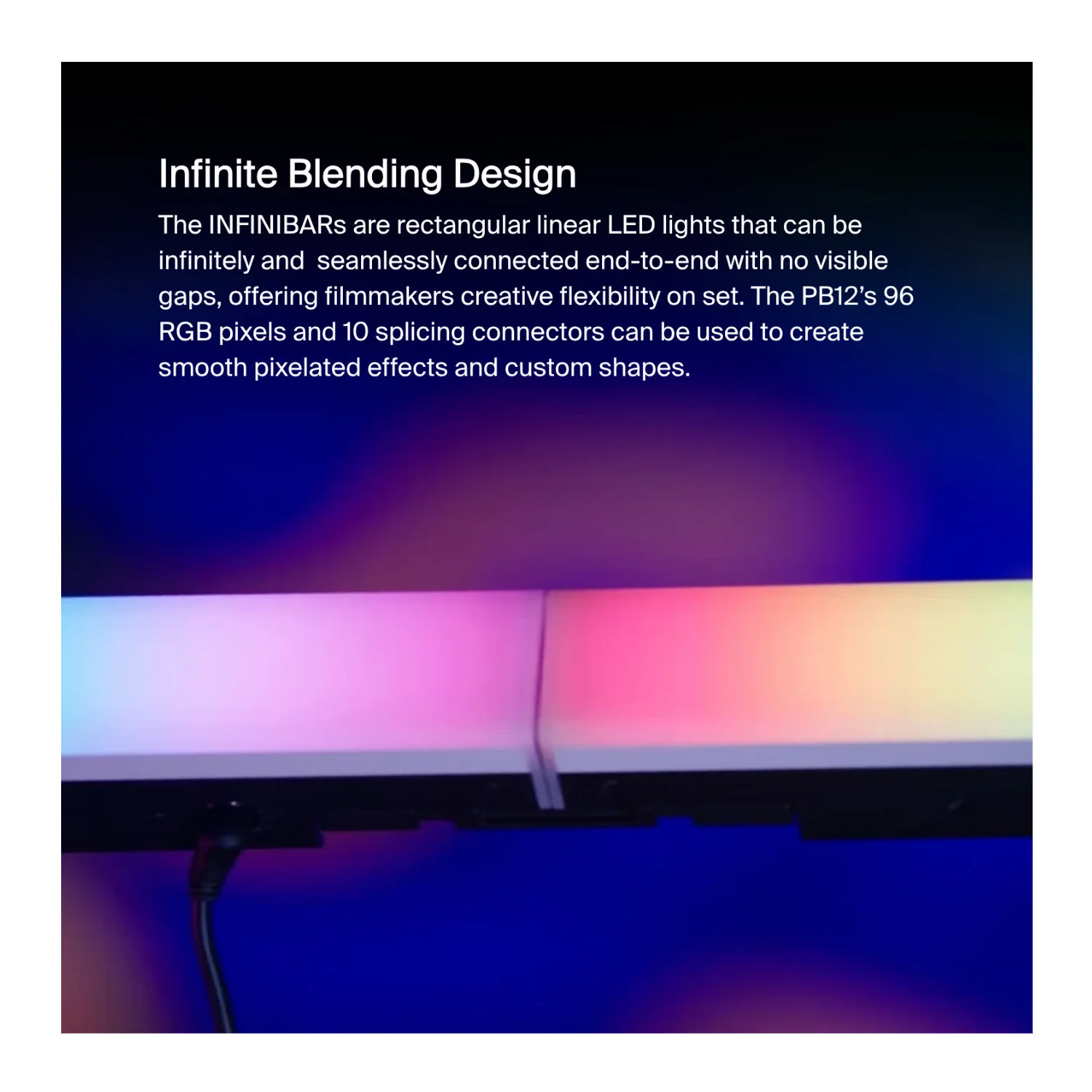 Aputure Infinibar PB12 Pixel Bar with Softbox, Grid and Connector (4 Items) - Image 2