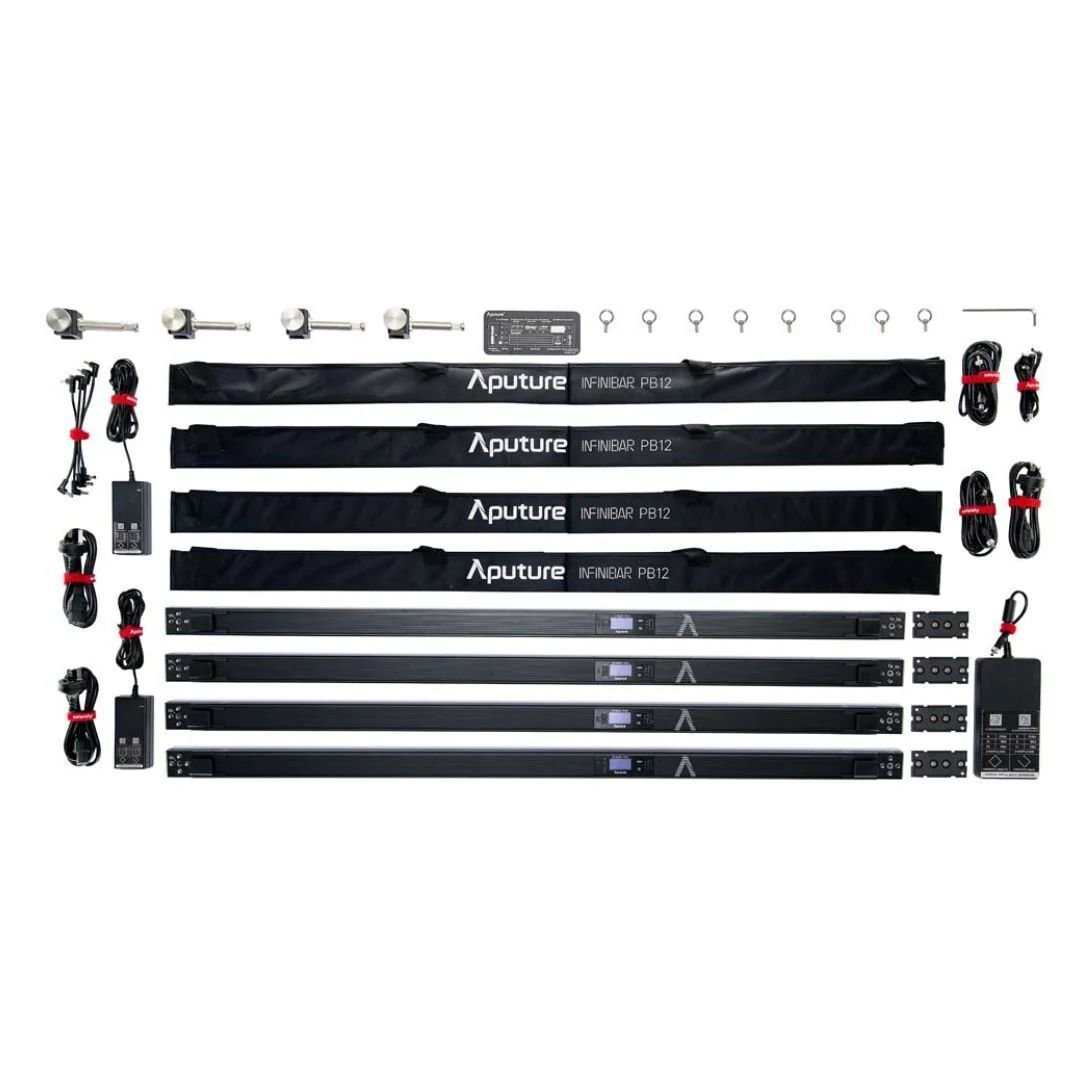 Aputure Infinibar PB12 4-Light Kit with Infinite Blending Design for Cinematographers and Designers