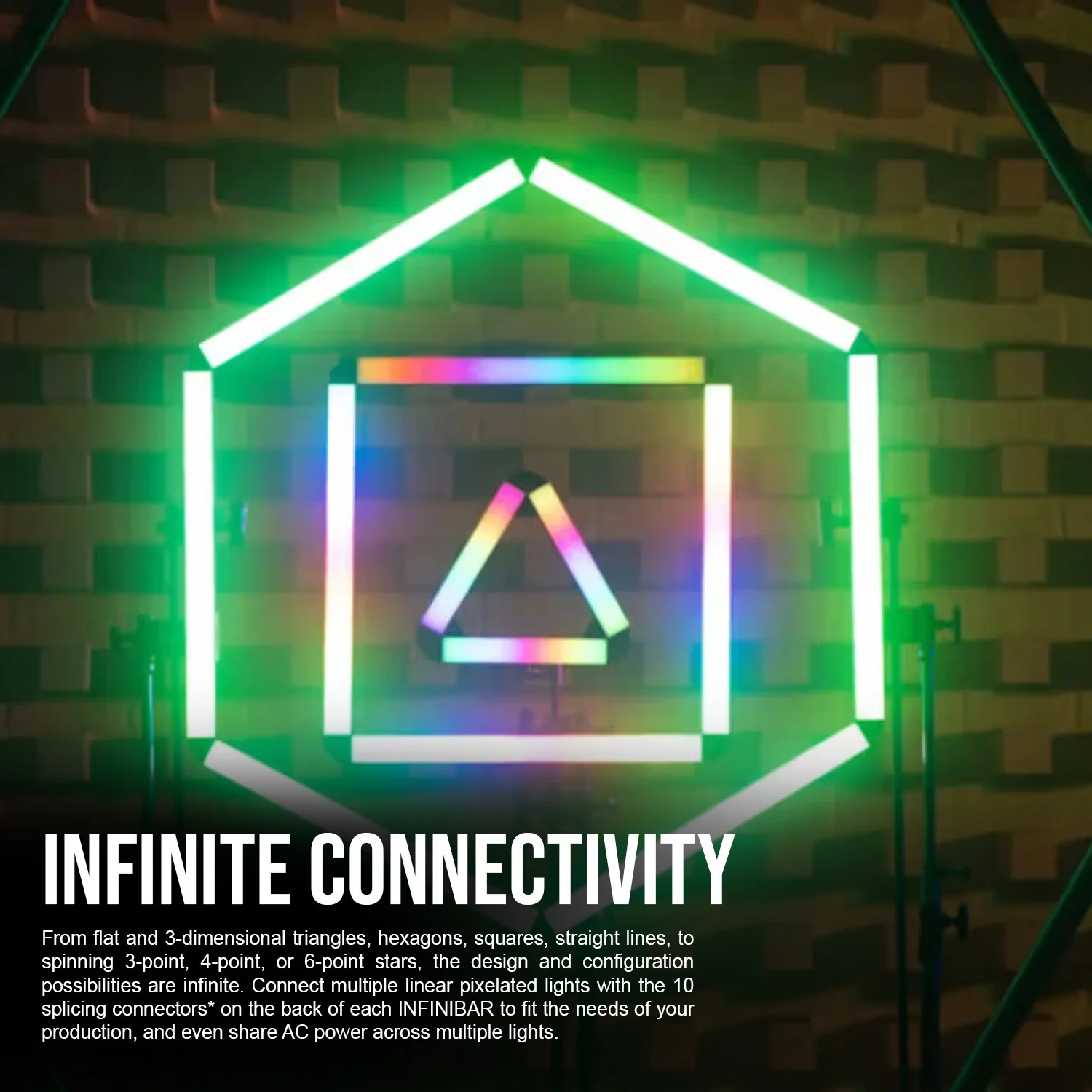 Aputure Infinibar PB6 Flexible Wireless Pixel Bar with INFINIBAR PB6 Light Modifier Softbox Bundle - Image 5
