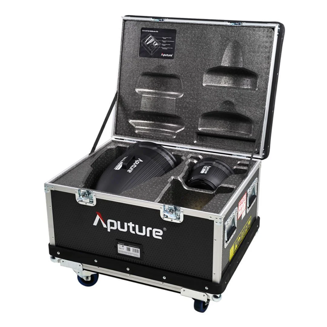 Aputure Narrow and Wide-Angle Reflectors Kit for Electro Storm CS15 and XT26 Lights (Black)