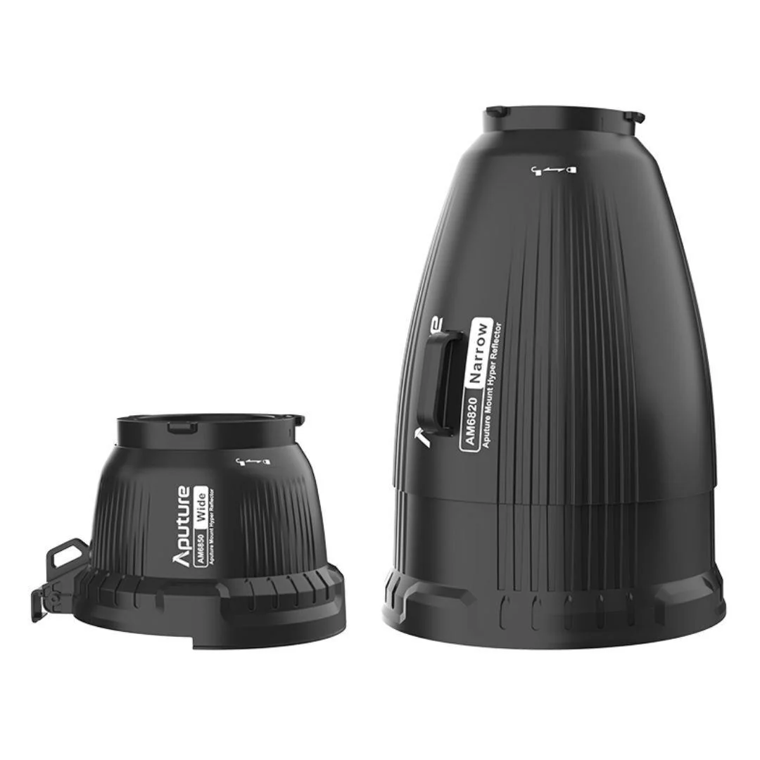Aputure Narrow and Wide-Angle Reflectors Kit for Electro Storm CS15 and XT26 Lights (Black) - Image 2