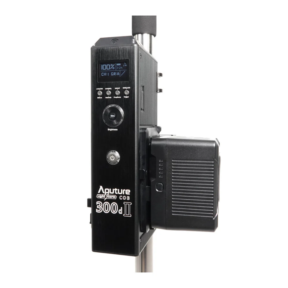 Aputure Light Storm C300d Mark II LED Light Kit with Gold Mount Battery Plate - Image 3
