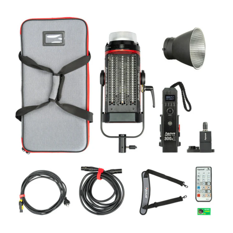 Aputure Light Storm C300d Mark II LED Light Kit with Gold Mount Battery Plate - Image 9