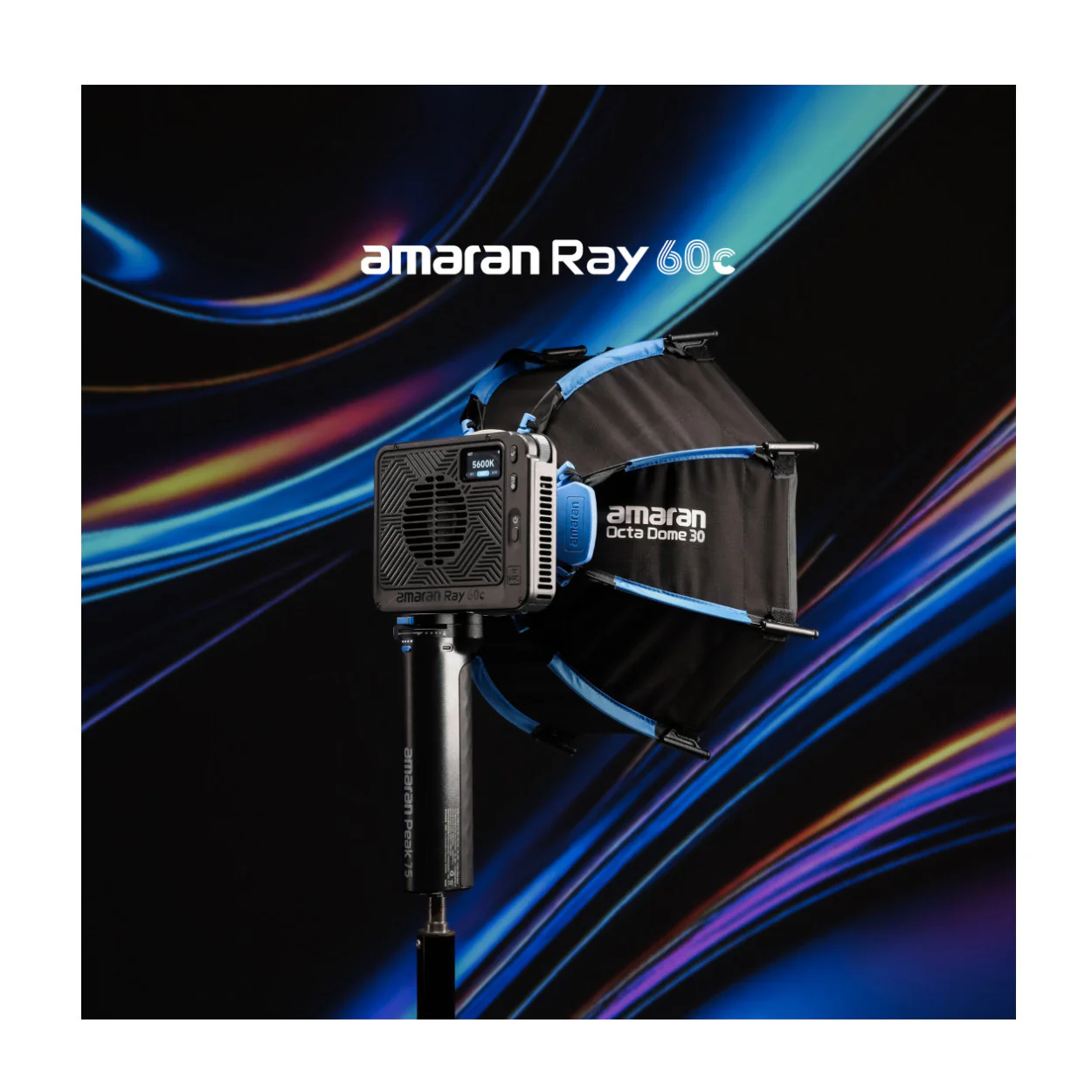 Amaran Ray 60c RGB LED Video Light Bundle with Portable Battery with Ace E-Lock - Image 6