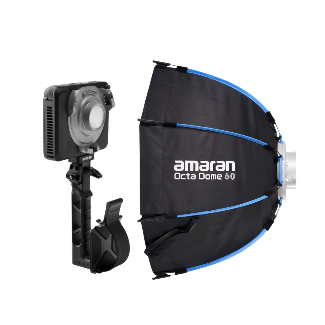 Amaran Ray 60c Full-Color RGB LED Video Light Bundle with Octa Dome 60 Softbox