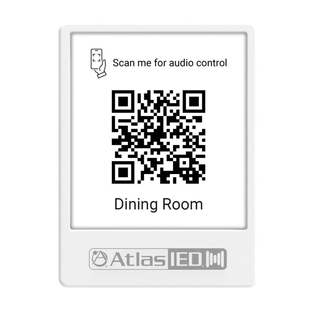 AtlasIED GEM-5 Atmosphere Virtual Wall Controller QR Code Holder