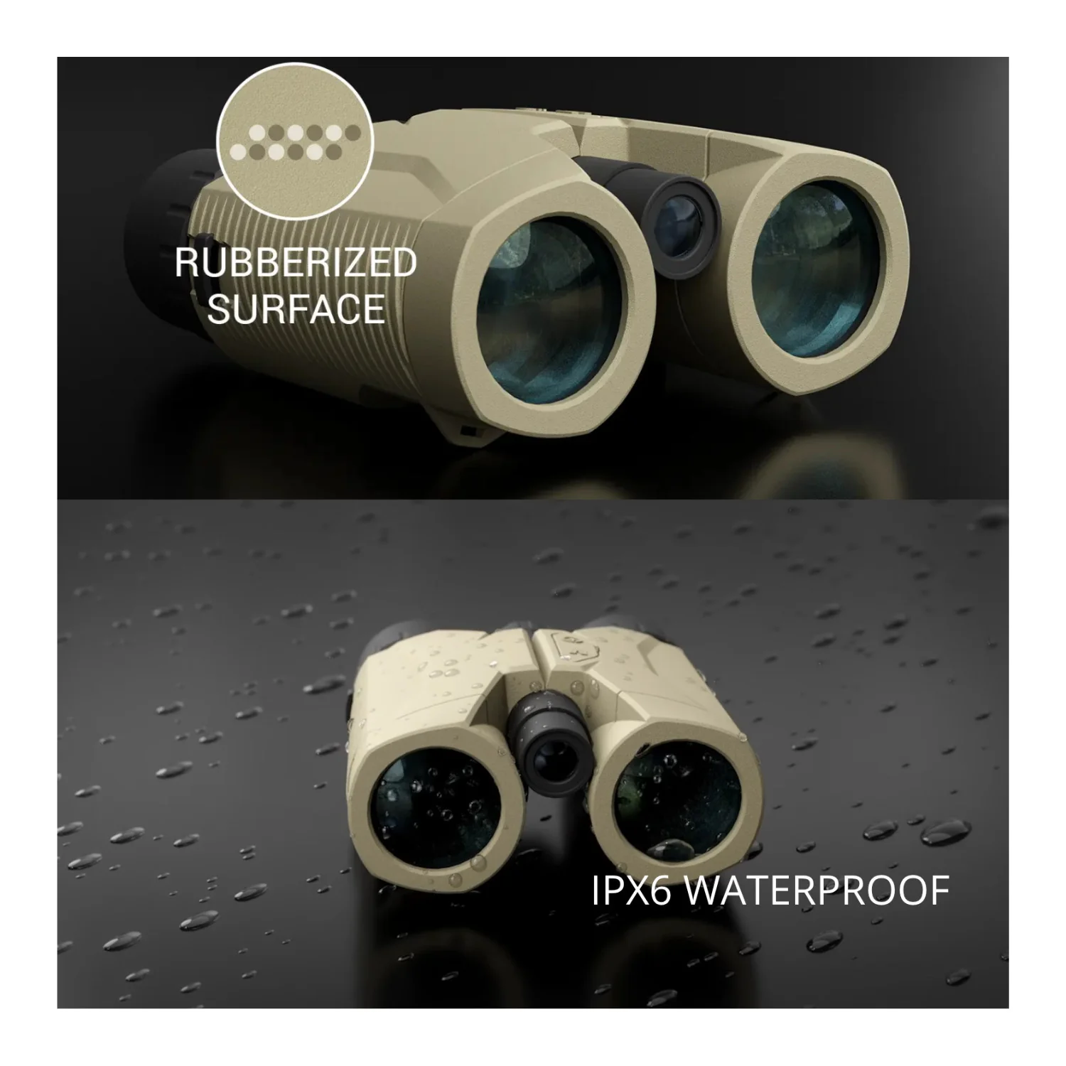 ATN 10x42 3K Laser Ballistics Rangefinder Binoculars IPX6 with LCD Display - Image 4