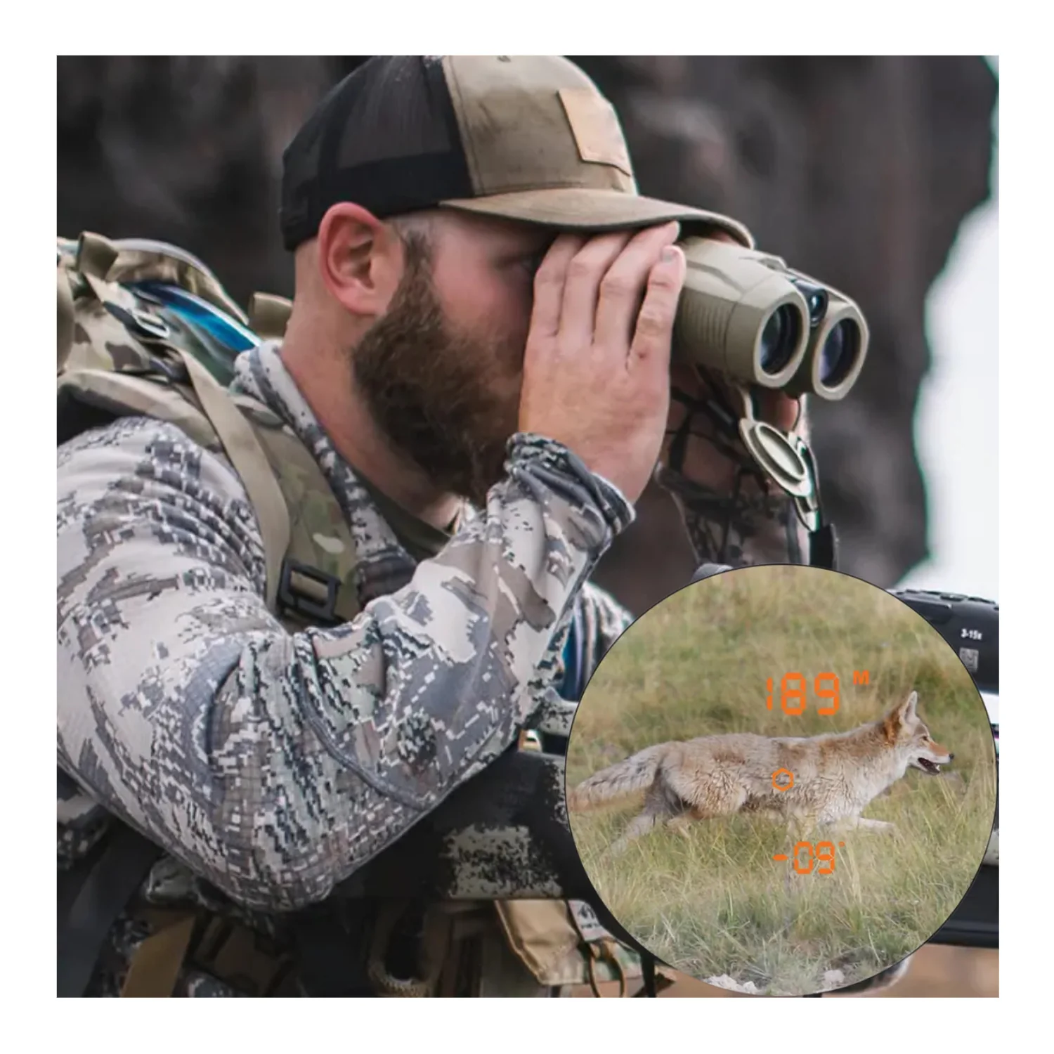 ATN 10x42 3K Laser Ballistics Rangefinder Binoculars IPX6 with LCD Display - Image 6