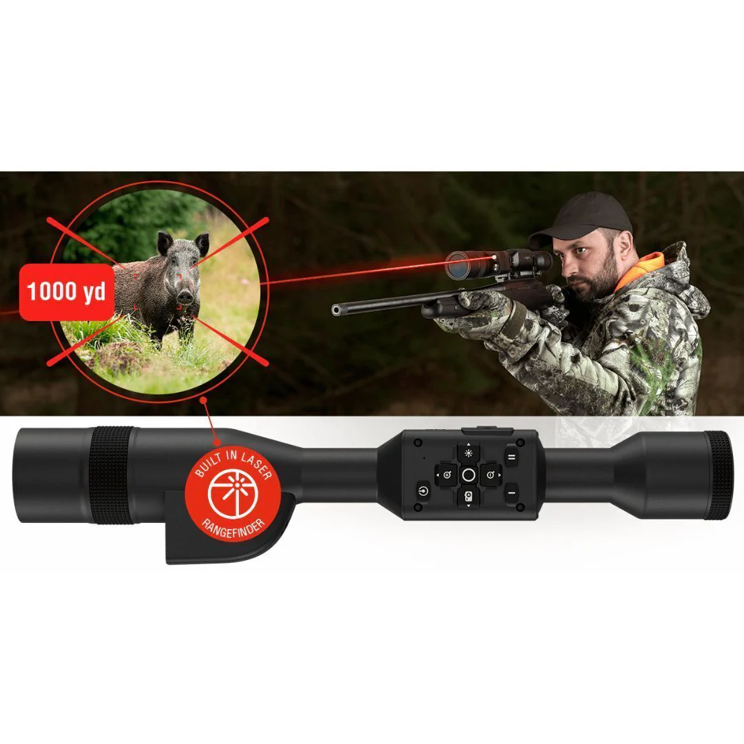 ATN X-Sight 5 LRF 5-25x Ultra HD Smart Day and Night Vision Rifle Scope with Laser Rangefinder - Image 4