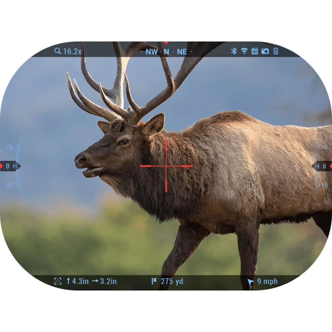 ATN X-Sight 5 LRF 5-25x Ultra HD Smart Day and Night Vision Rifle Scope with Laser Rangefinder - Image 7