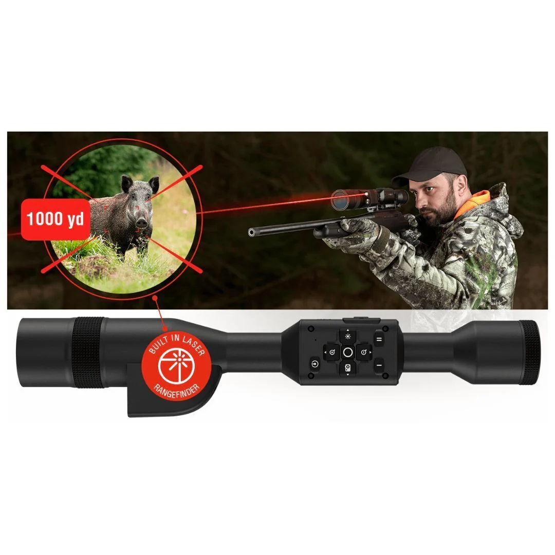 ATN X-Sight 5 5-25x Ultra HD 4K Plus Weather-Resistant Day and Night Vision Rifle Scope (Black) - Image 4