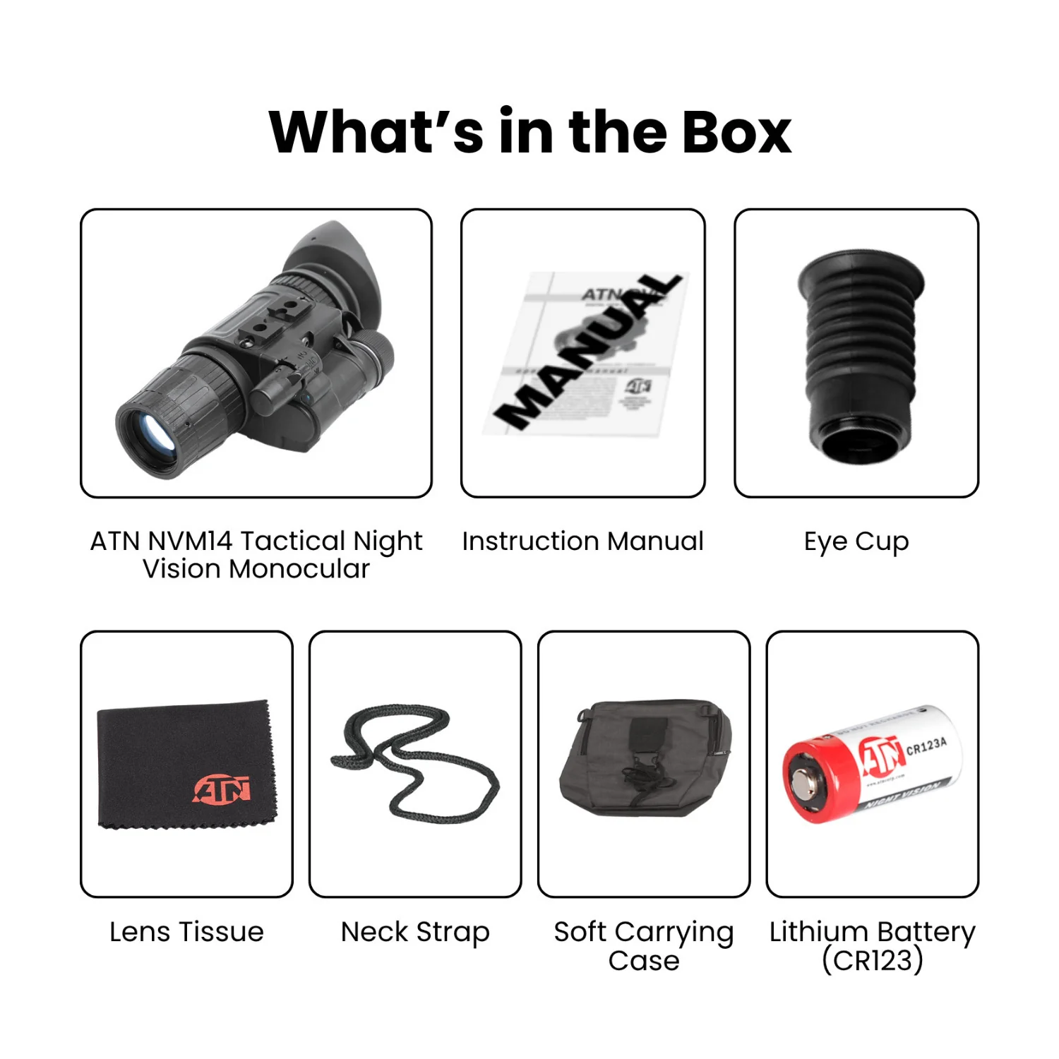 ATN NVM14 Tactical Night Vision Monocular with Digital Auto Brightness Controls - Image 7