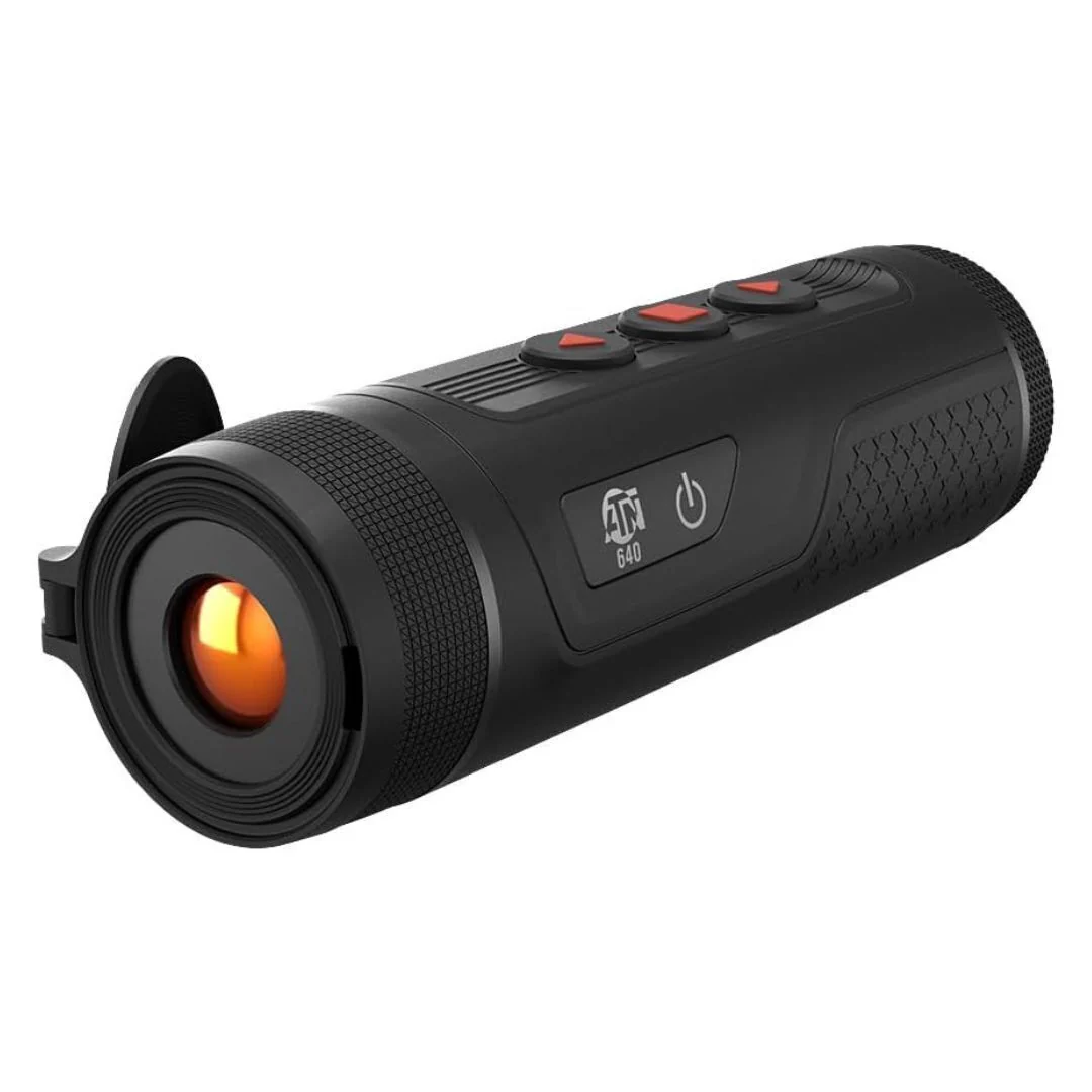 ATN BlazeTrek 619 Thermal Monocular with 5 Color Palettes, 16GB Storage, and Compact Design (Black)