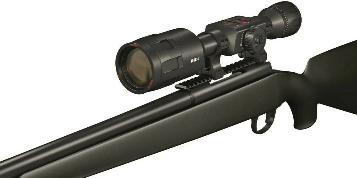 ATN Thor 4 384 x 288 1.25-5x Smart HD Thermal Rifle Scope and Dual Cantilever Scope Mount Bundle - Image 8