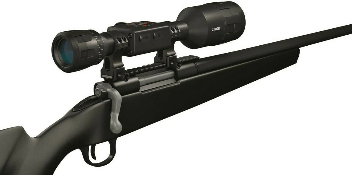 ATN Thor 4 384 x 288 1.25-5x Smart HD Thermal Rifle Scope and Dual Cantilever Scope Mount Bundle - Image 9