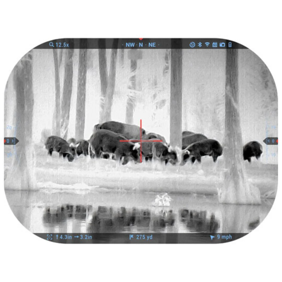 ATN Thor 5 320 4-16x Smart HD Thermal Rifle Scope with SharpIR AI Tech and Gen V Quad Core (Black) - Image 3