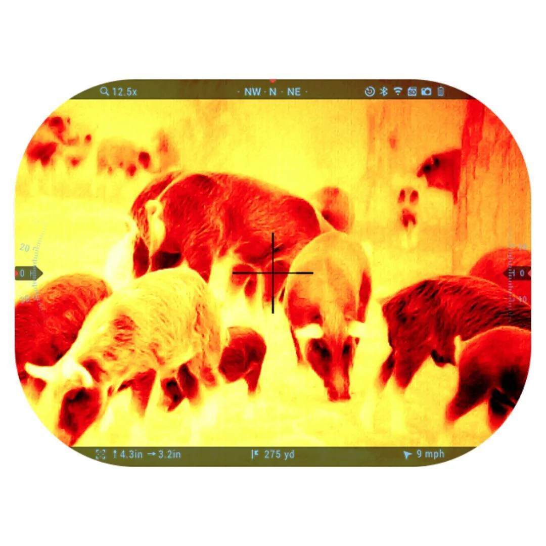 ATN ThOR 5 LRF 320x240 5-20x 12 Micron Weather-Resistant Smart HD Thermal Rifle Scope (Black) - Image 5
