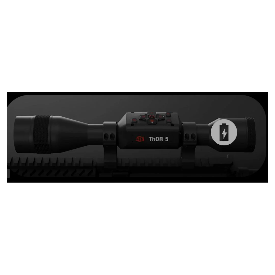 ATN ThOR 5 640x480 3-24x 12 Micron Weather-Resistant Smart HD Thermal Rifle Scope (Black) - Image 5