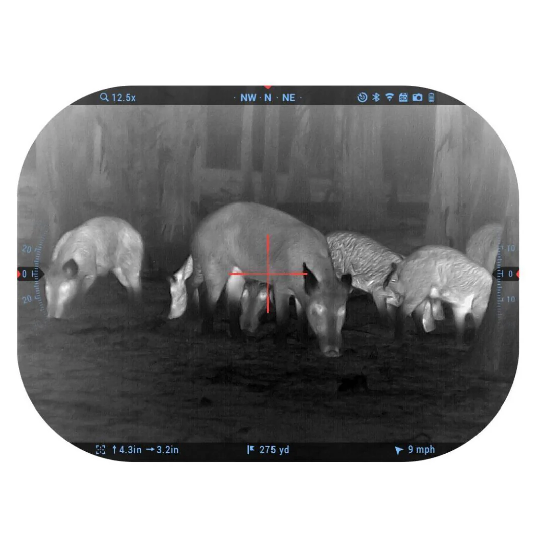 ATN ThOR 5 640x480 3-24x 12 Micron Weather-Resistant Smart HD Thermal Rifle Scope (Black) - Image 7