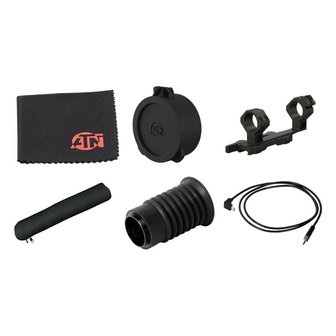 ATN ThOR 5 LRF 640x480 5-40x 12 Micron Weather-Resistant Smart HD Thermal Rifle Scope (Black) - Image 2