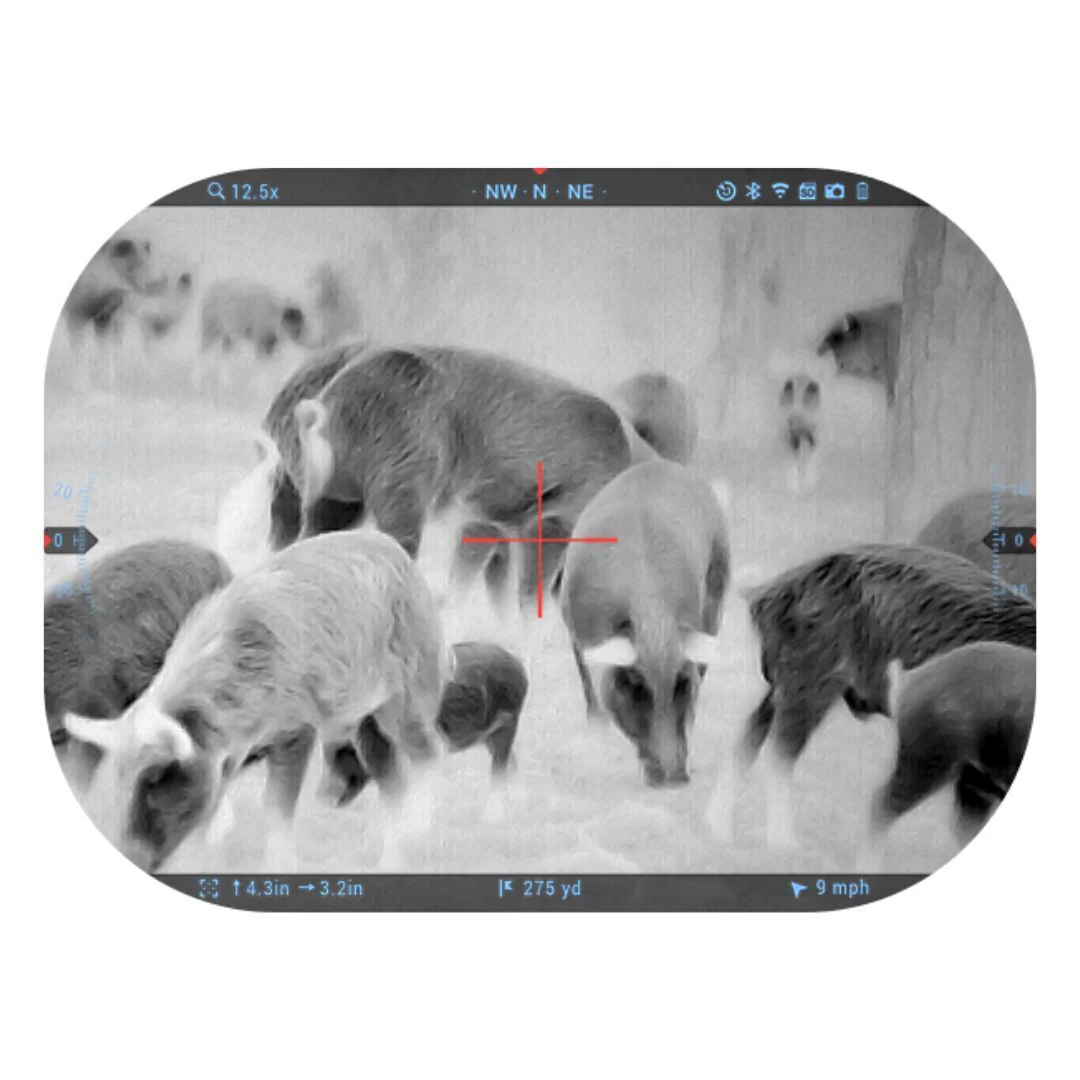 ATN ThOR 5 LRF 640x480 5-40x 12 Micron Weather-Resistant Smart HD Thermal Rifle Scope (Black) - Image 5