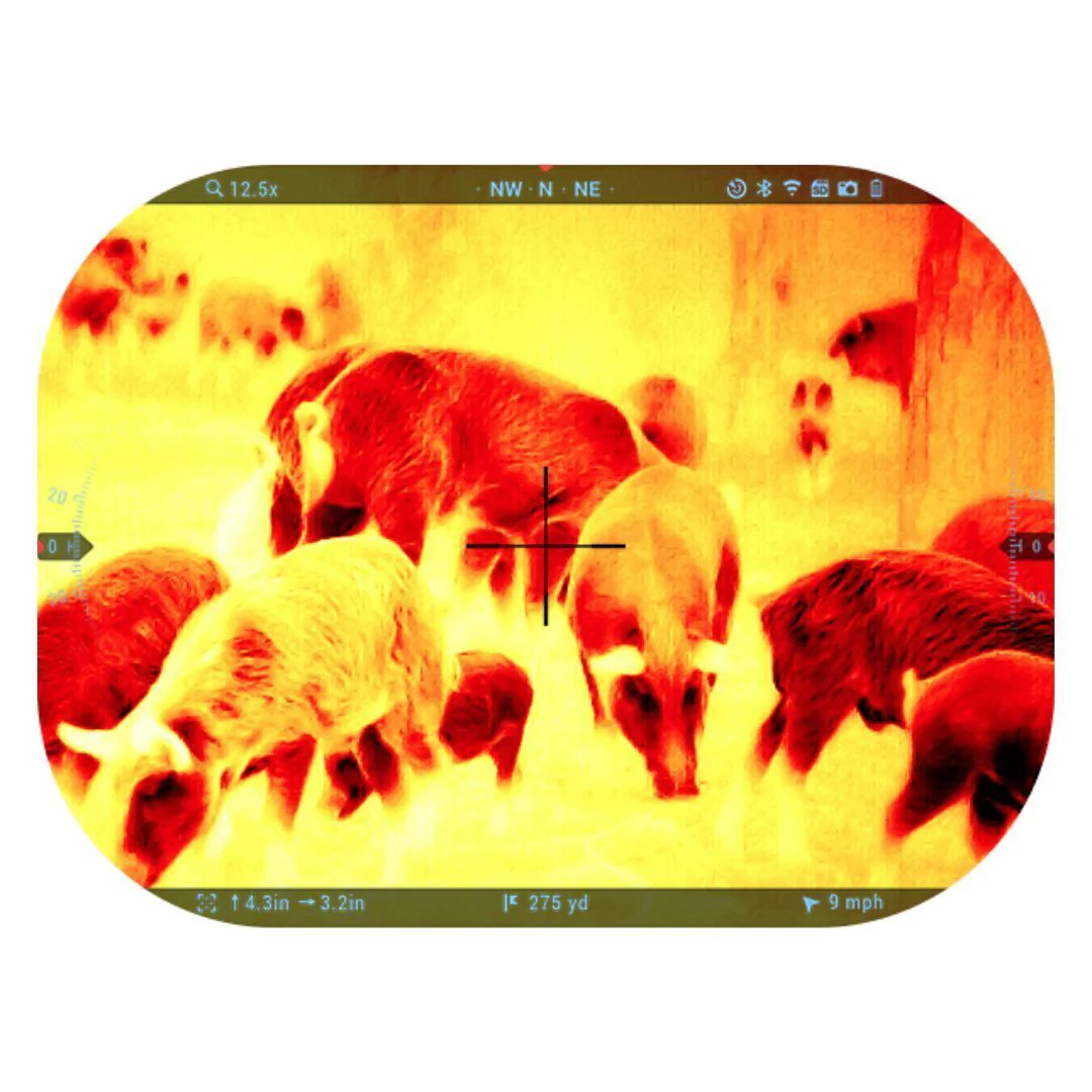 ATN ThOR 5 LRF 640x480 5-40x 12 Micron Weather-Resistant Smart HD Thermal Rifle Scope (Black) - Image 6