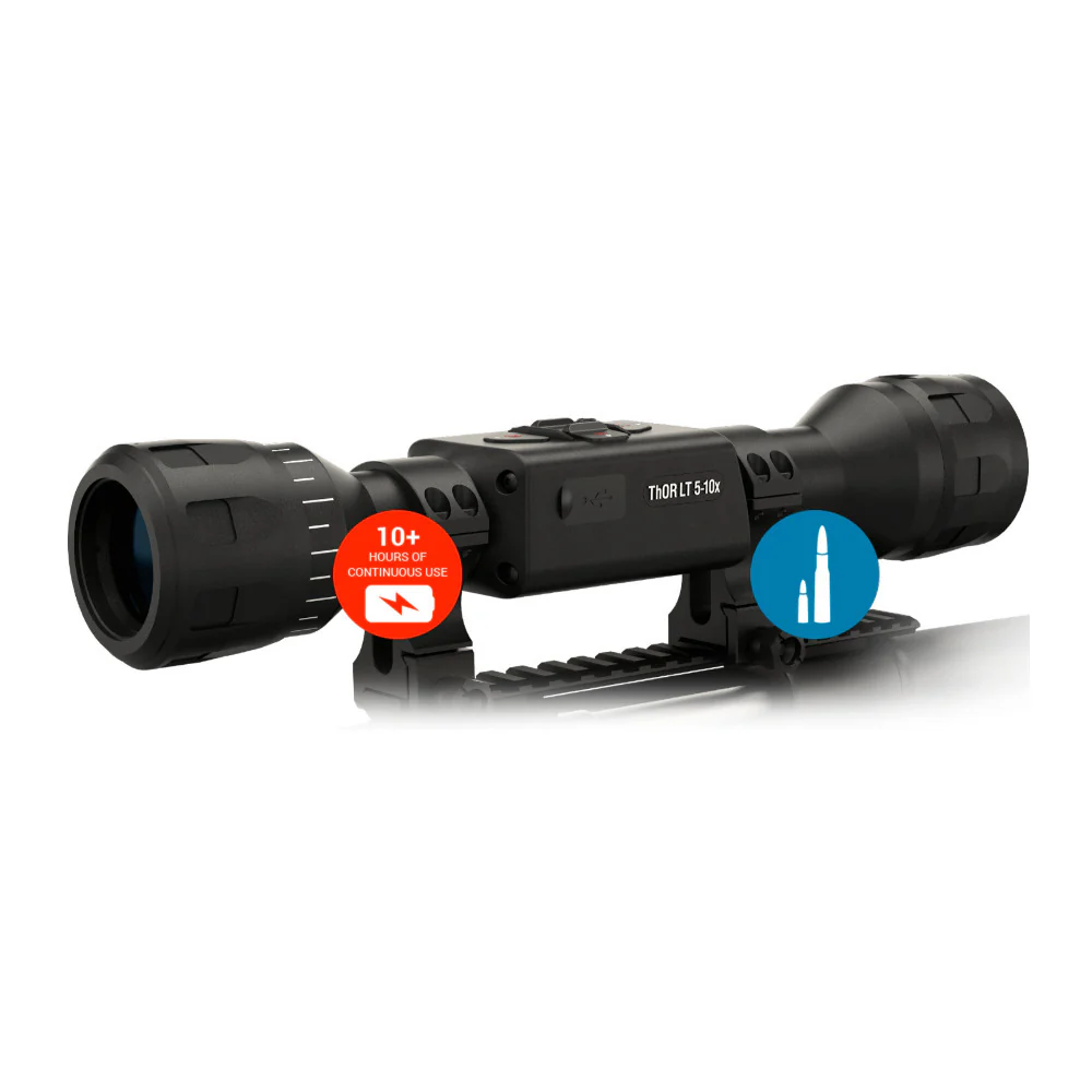 ATN THOR LT 5-10x Thermal Riflescope with 160 x 120 Pixel Sensor (Black) - Image 8