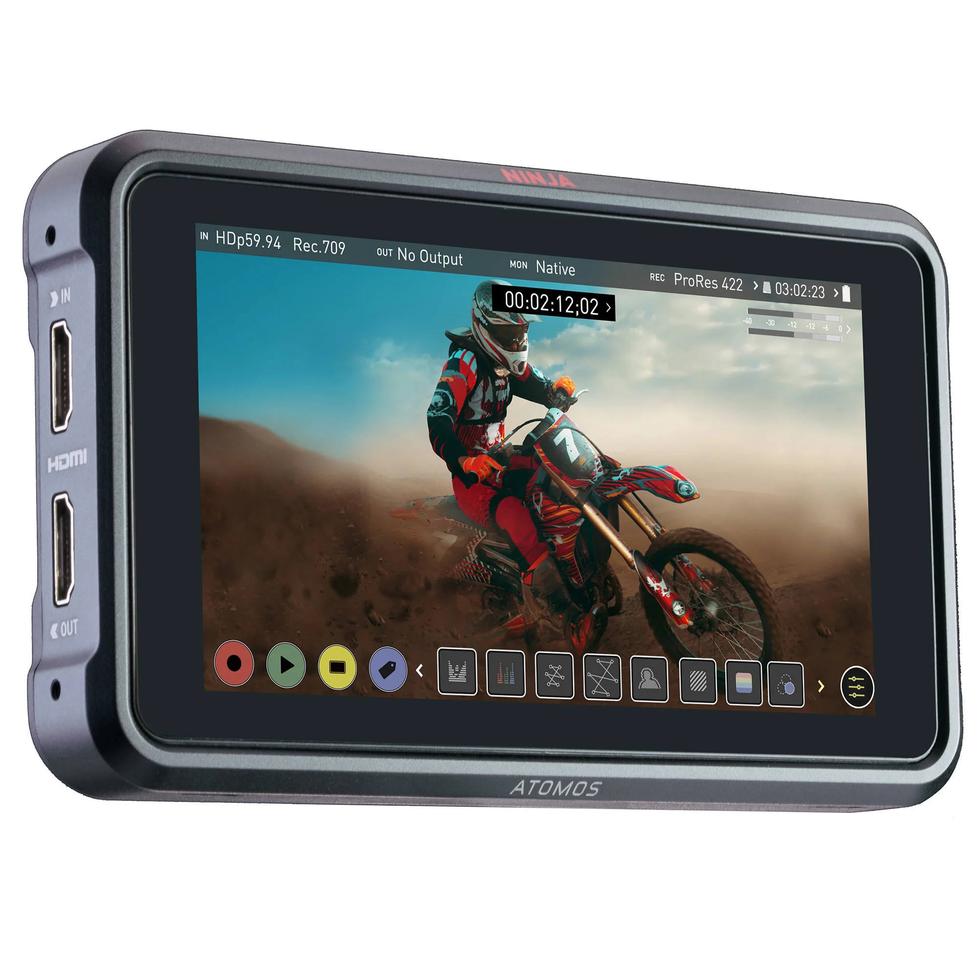 Atomos Ninja V 5-Inch HDR Daylight Viewable Portable Monitor/Recorder with Sunhood and Accessory Kit - Image 6