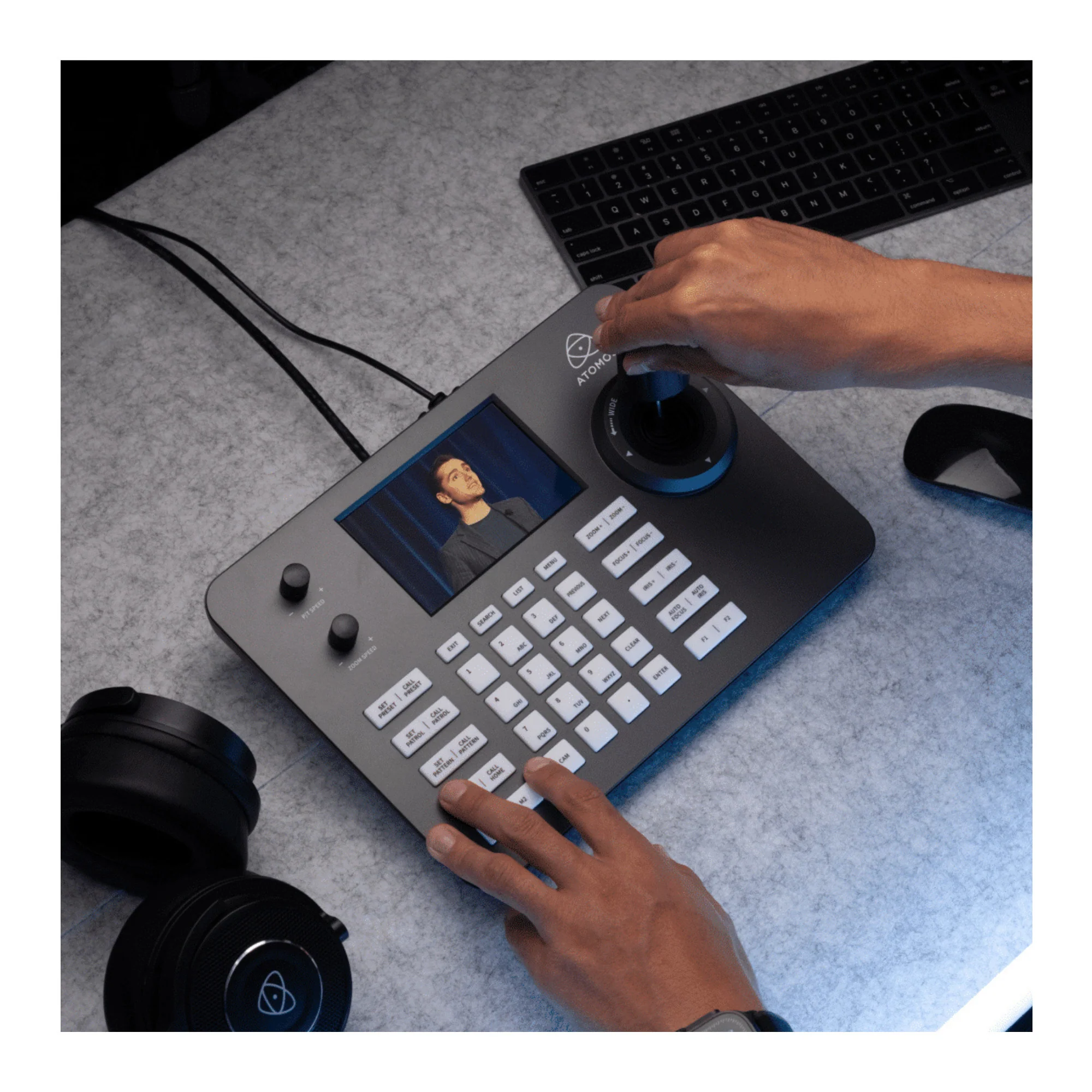 Atomos Camera Remote Control Unit for A-Eye PTZ Cameras with 5-Inch LCD Screen - Image 3