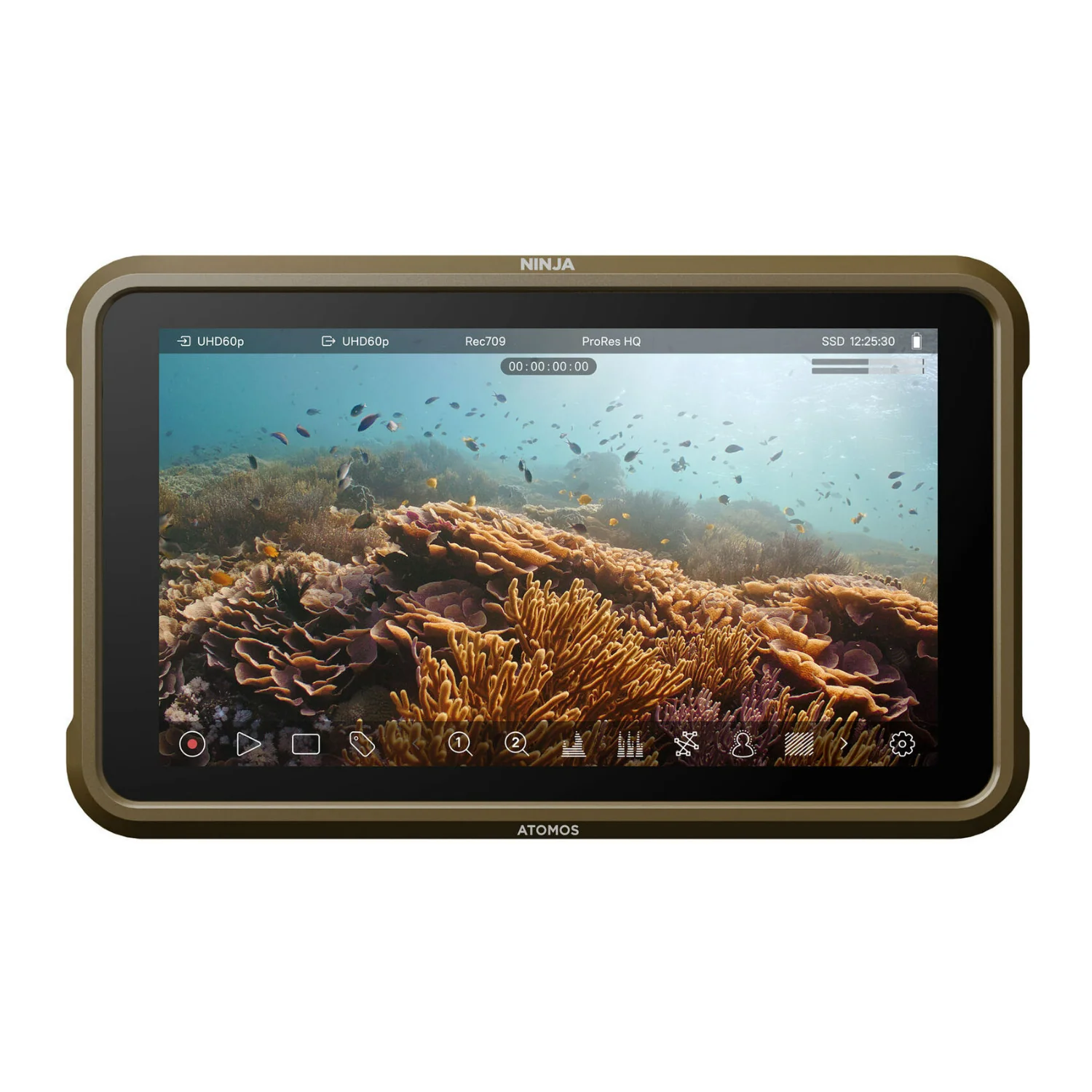 Atomos Ninja 5.2" 4K HDMI Recording Monitor with SSDmini (1TB), Docking Station, Batteries, Charger, - Image 2