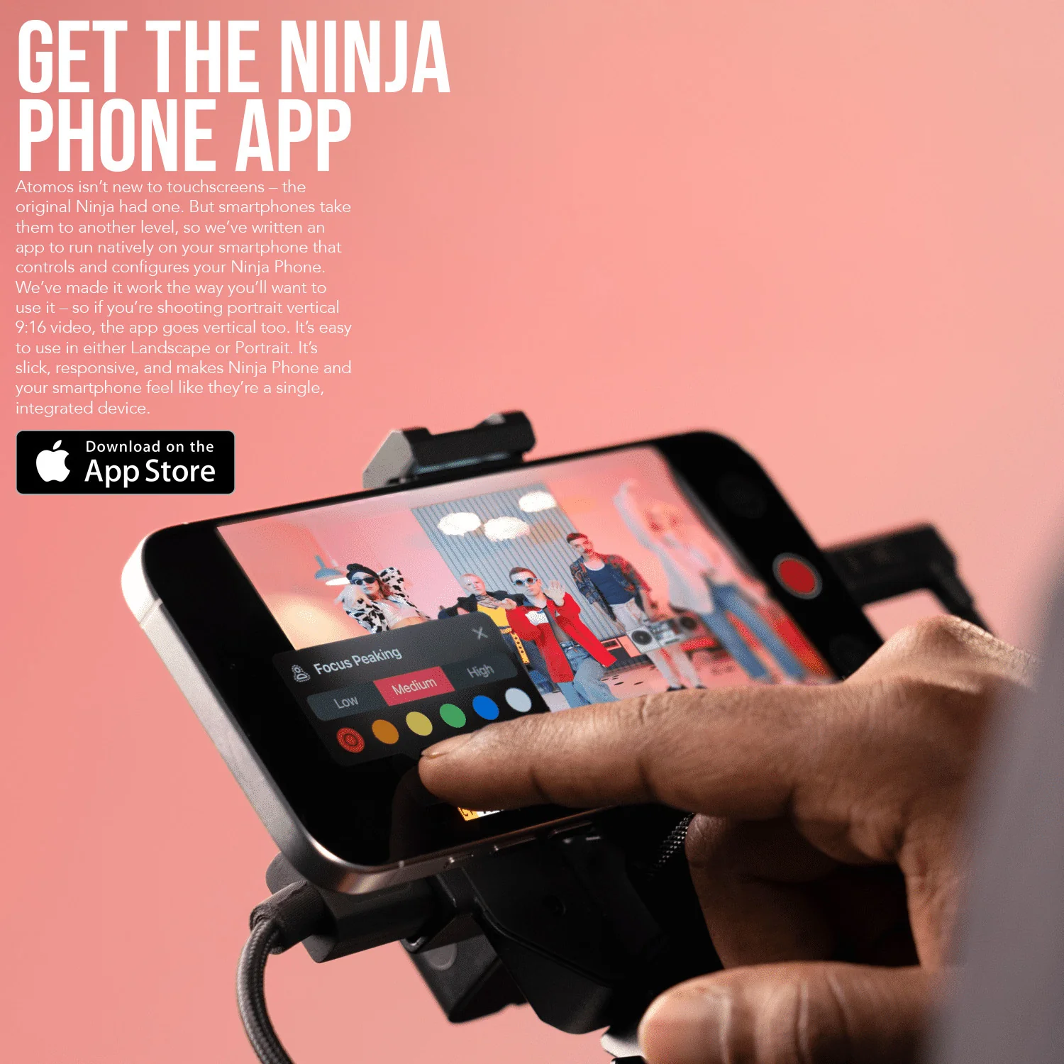 Atomos Ninja Phone for Video Professionals with 5-Inch and 7-Inch Monitor Mount and Sunhood Bundle - Image 7