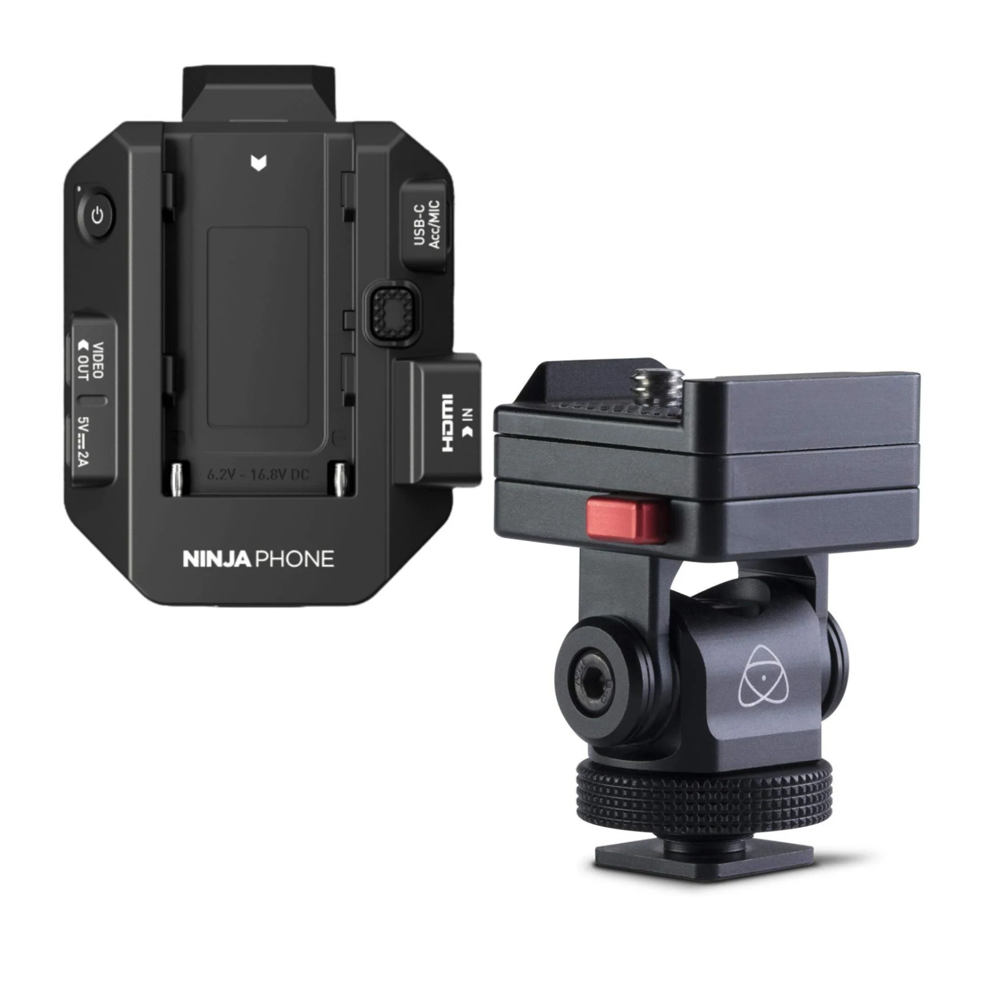 Atomos Ninja 10-Bit Video Co-Processor Phone for Video Professionals with AtomX Monitor Mount Bundle