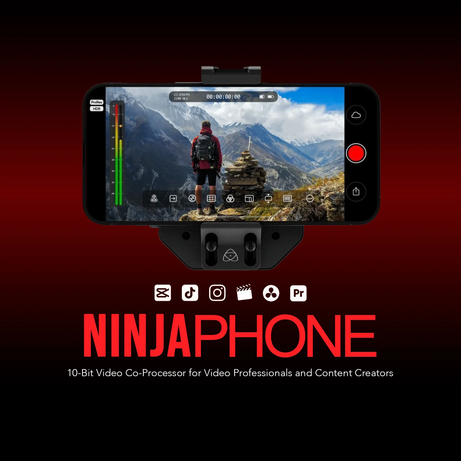 Atomos Ninja 10-Bit Video Co-Processor Phone for Video Professionals with AtomX Monitor Mount Bundle - Image 2