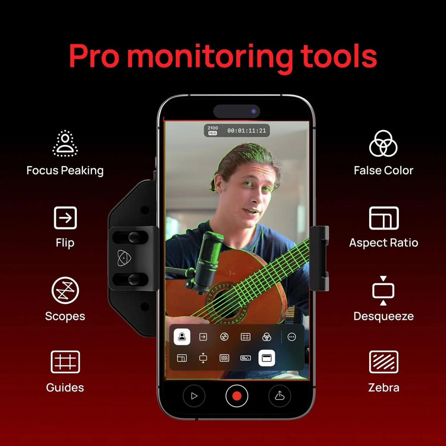 Atomos Ninja 10-Bit Video Co-Processor Phone for Video Professionals with AtomX Monitor Mount Bundle - Image 3