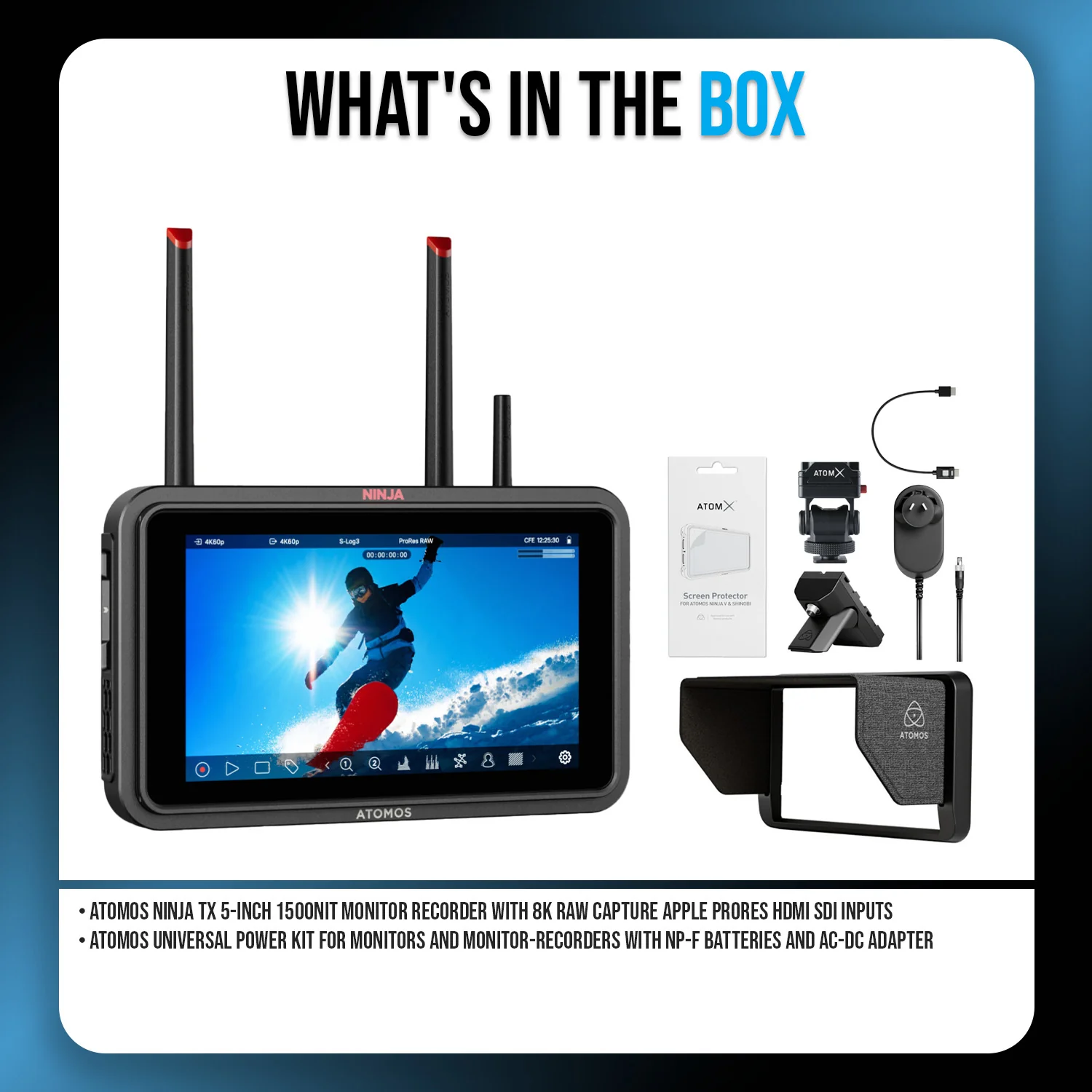 Atomos Ninja TX 5-inch 1500nit Monitor Recorder with Atomos 5-inch Creator Kit - Image 11