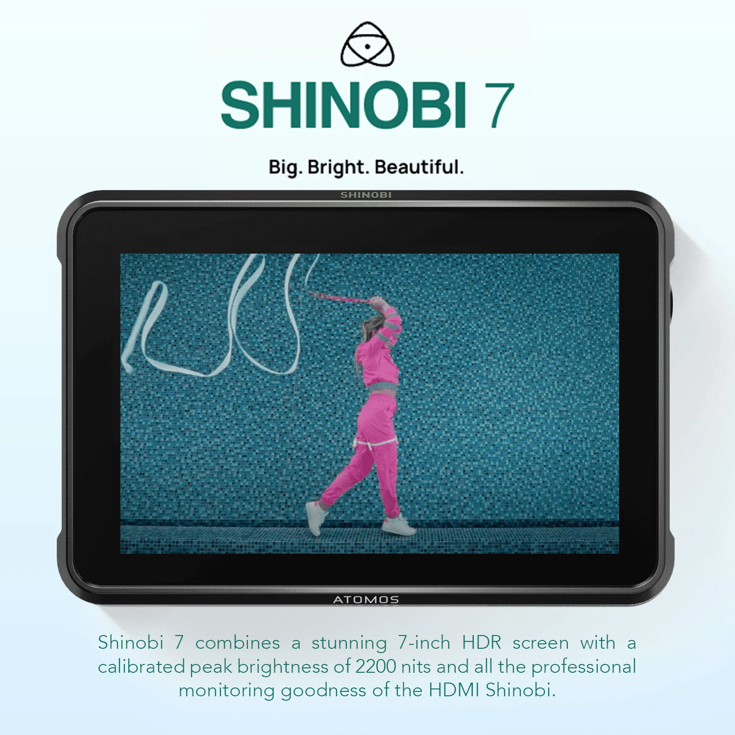 Atomos Shinobi 7-Inch 4K HDMI HDR Photo and Video Monitor and Universal Accessory Kit Bundle - Image 2
