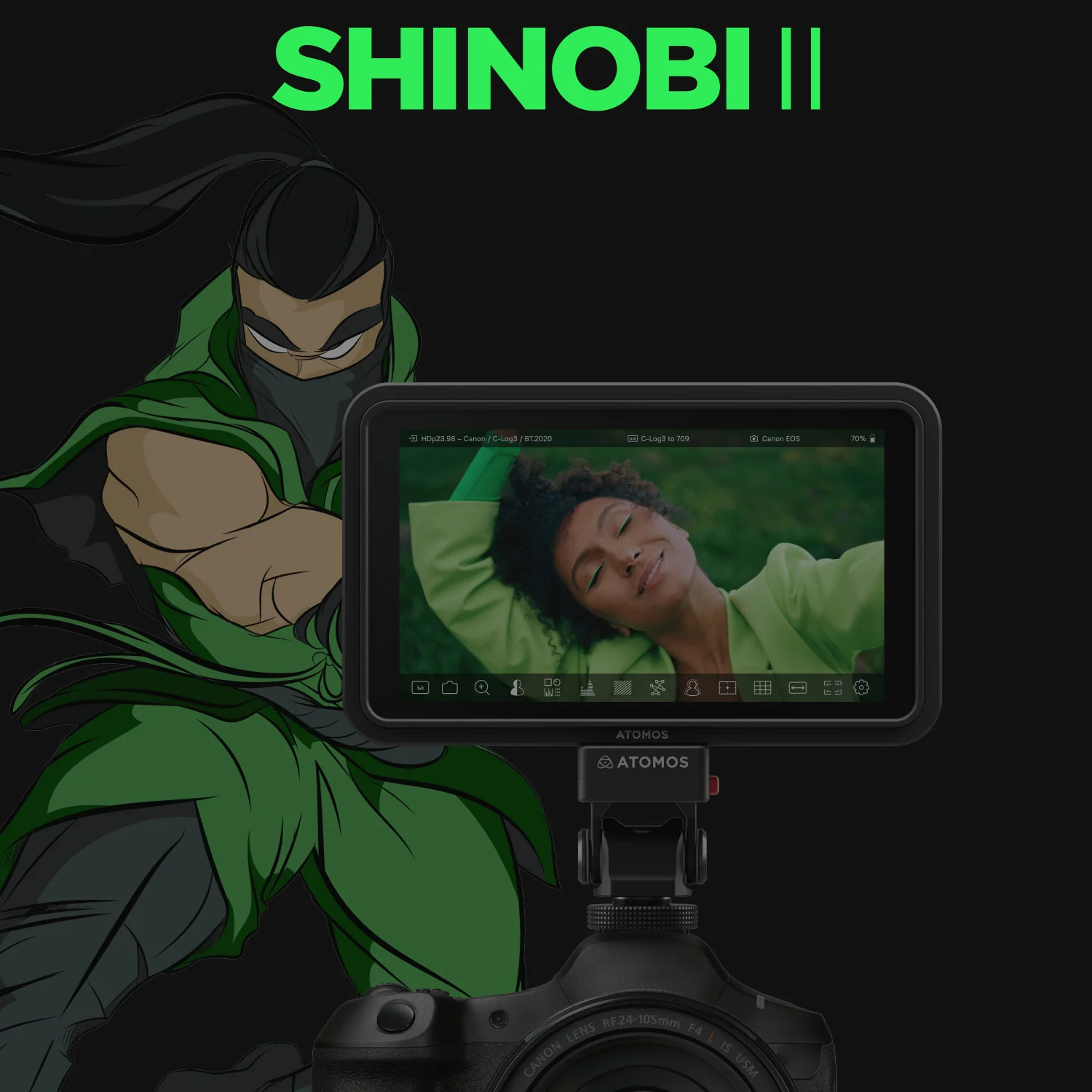 Atomos Shinobi II HDMI 4K Monitor with HDR Touchscreen with Atomos Monitor Accessory Kit Bundle - Image 5