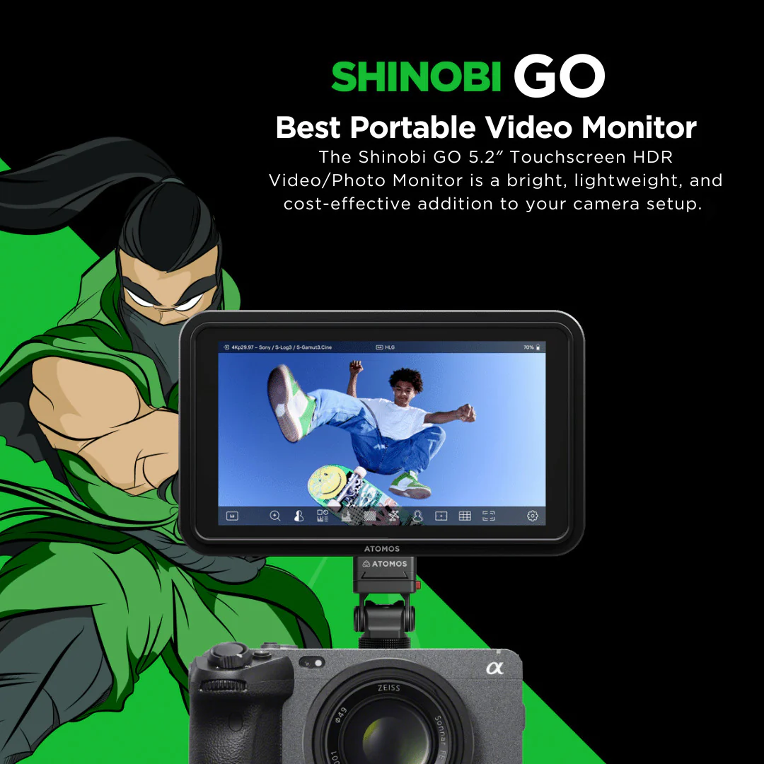 Atomos Shinobi GO 5.2-inch HDR Touchscreen Camera Monitor Bundle - Image 2