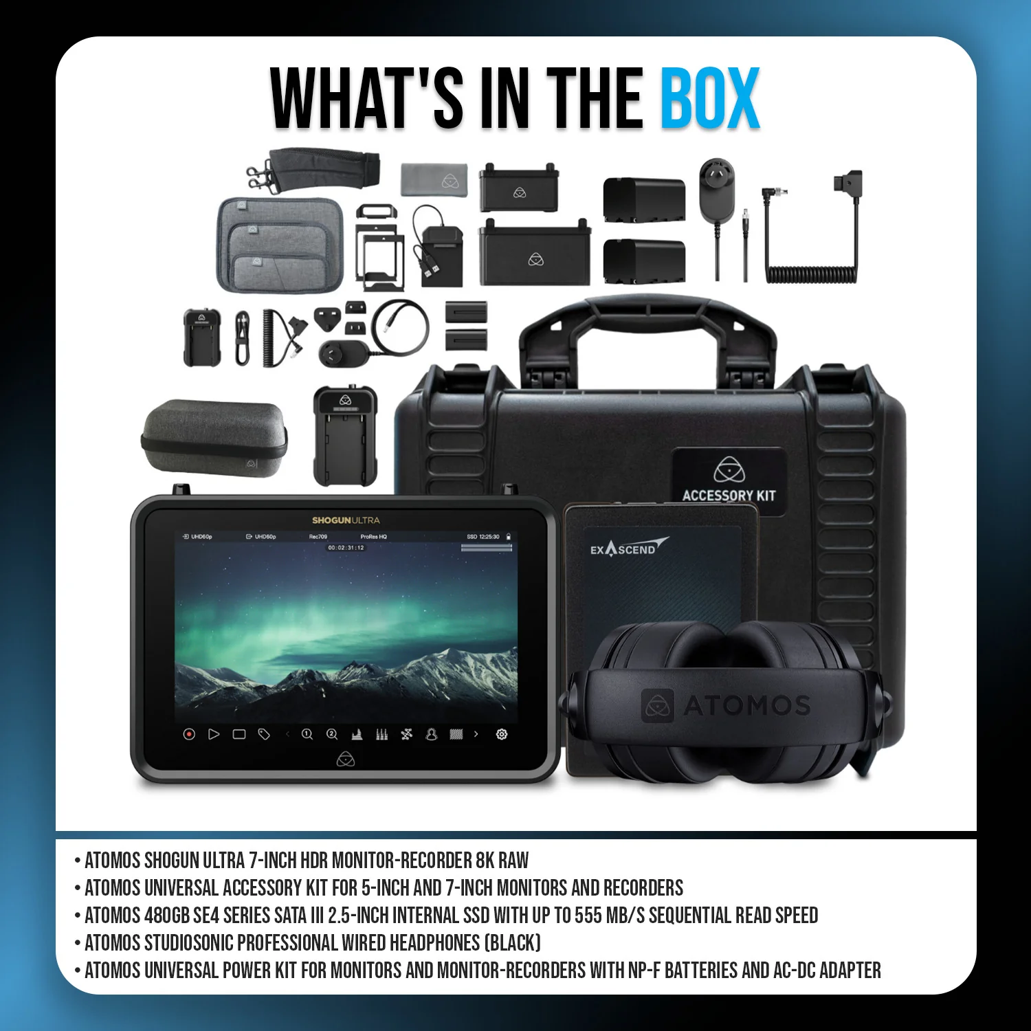 Atomos Shogun Ultra 7-Inch HDR Monitor-Recorder 8K Raw Bundle - Image 7