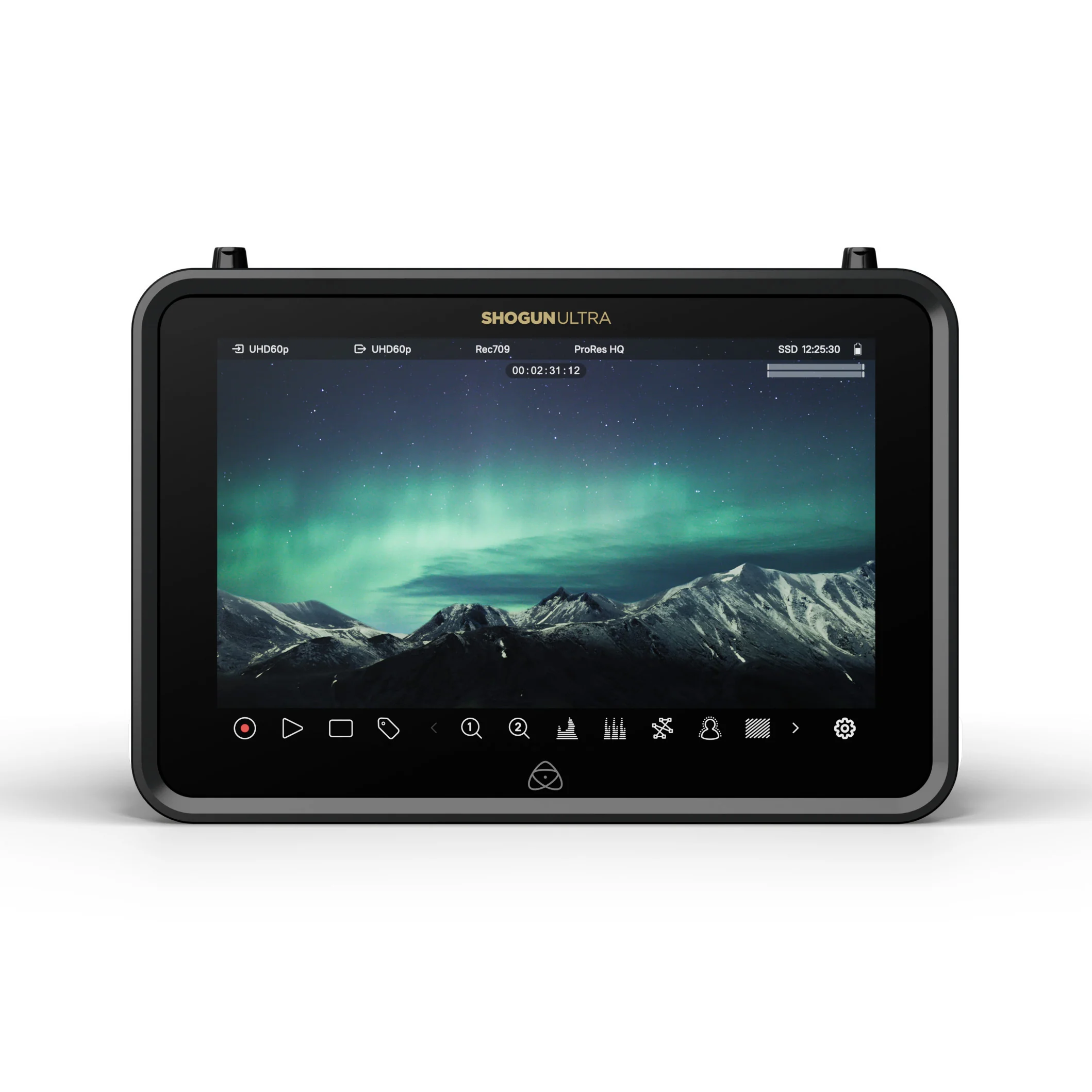 Atomos Shogun Ultra HDR Monitor/Recorder with Power Kit, 480GB SSD & Headphones - Image 2
