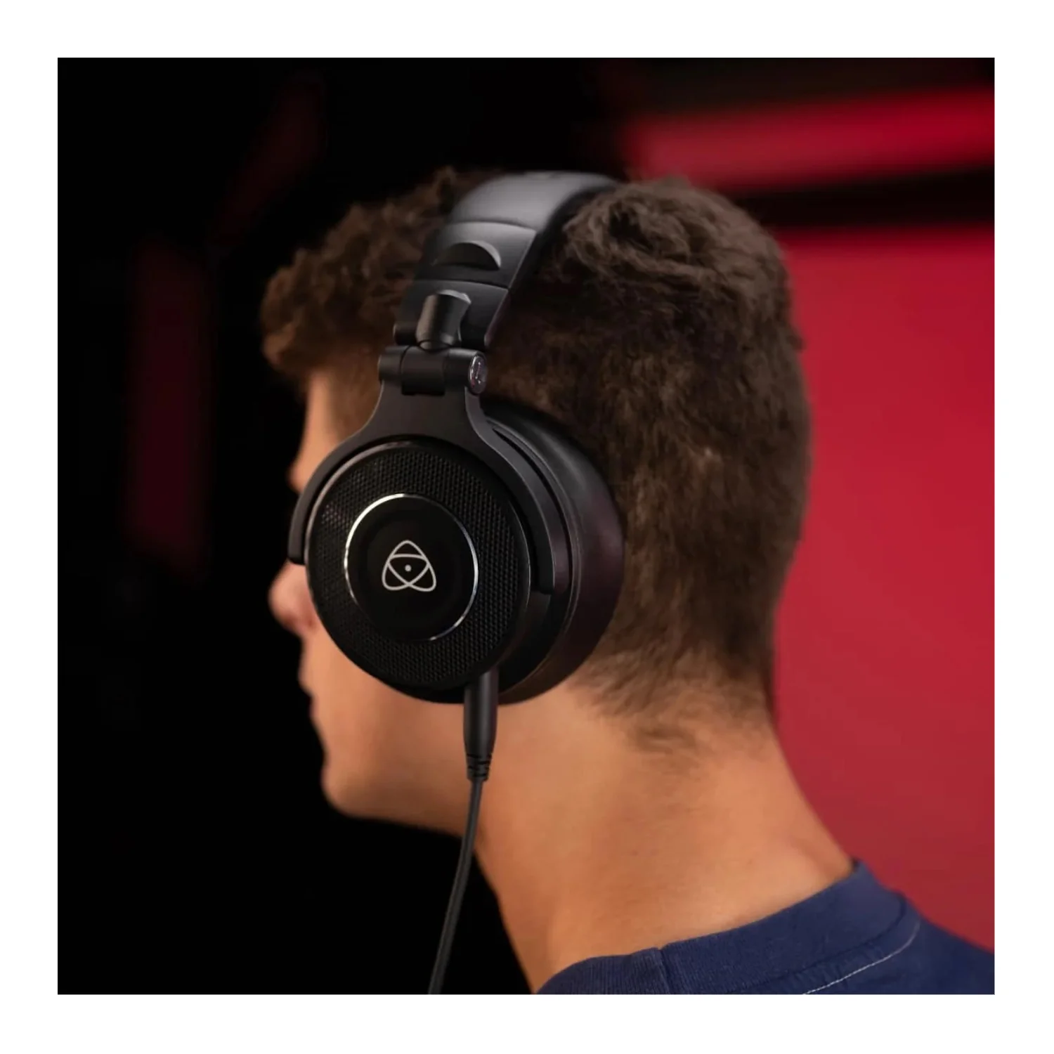 Atomos StudioSonic Professional Wired Headphones - 10Hz–40kHz Hi-Res Audio, Noise Isolation (Black) - Image 3