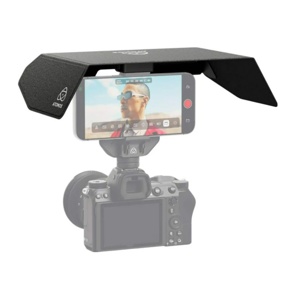 Atomos Black Sunhood with Laminated Glass Fiber Sun Visor for Ninja Phone - Image 4