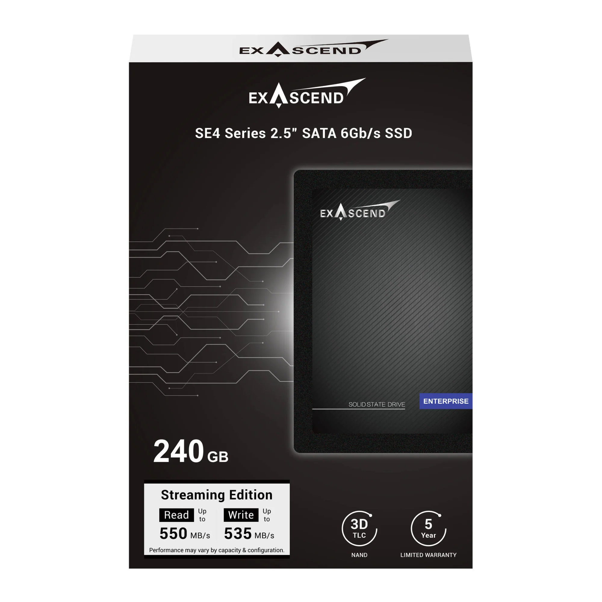Atomos 240GB SE4 2.5 Inch SSD with 555MB/s Read 530MB/s Write 3D TLC Flash - Image 7