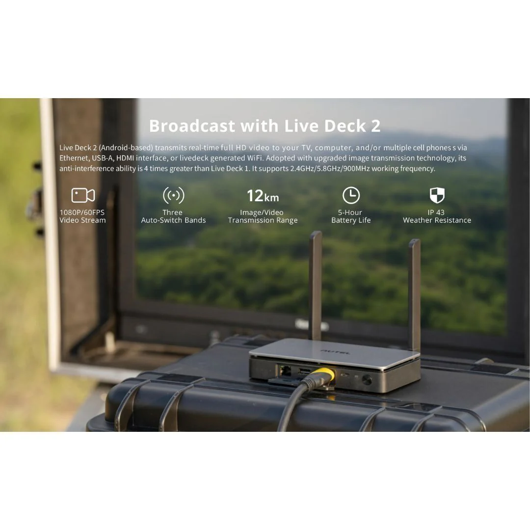 Autel Robotics Live Deck 2 Android-Based Weather-Resistant Video Transmitter for EVO II V3 Drones - Image 5