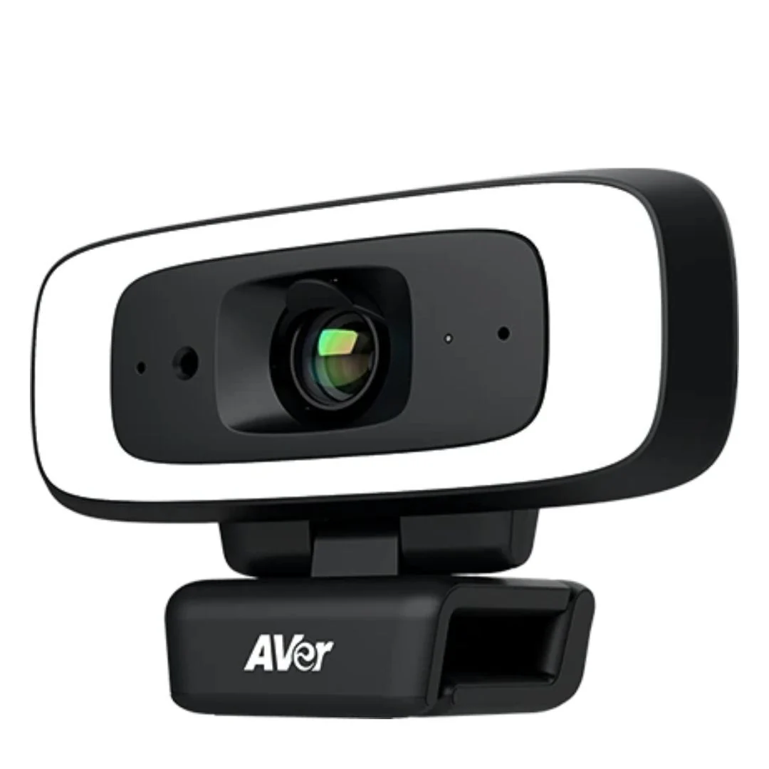 AVer CAM130 Compact 4K Video Conferencing Camera with Intelligent Fill Lighting (Black and White) - Image 2